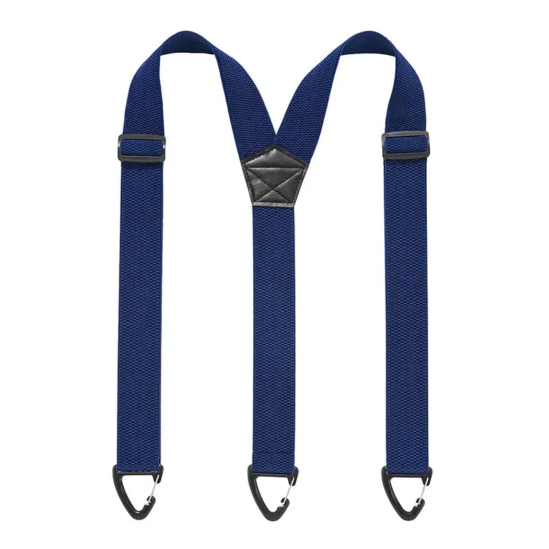 Suspenders Black 3.8cm Wide Y-Back Elastic Work Braces Fall 2026 With Plastic Gripper Clasps