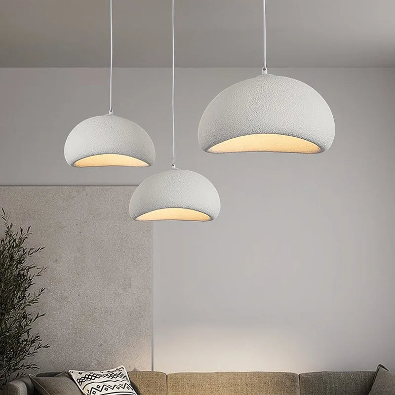 Japandi Pendant Ceiling Lamps Nordic Wabi Sabi LED Dining Room