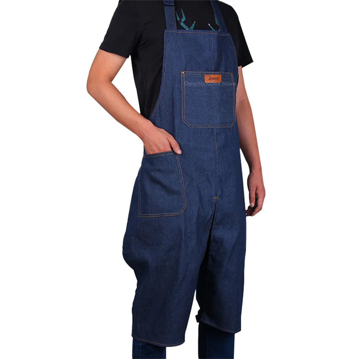 Pottery Apron Adjustable Denim Split Leg Overalls Studio Apron Fall 2025 Mud Retaining Pockets Anti Fouling
