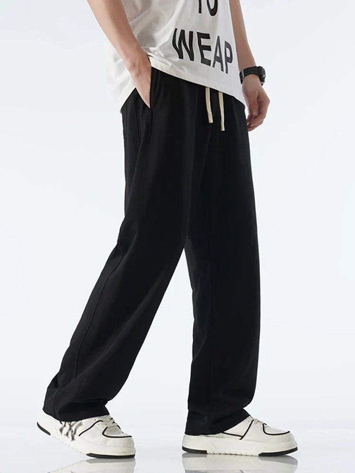 Premium Cotton Joggers for Men and Women, Lightweight Breathable Track Pants with Adjustable Fit, Casual and Sporty Style