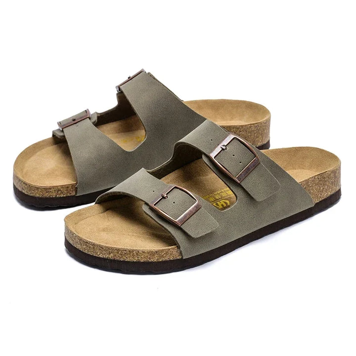 Summer Leather Men Sandals - Durable Non-Slip Outdoor Beach Casual Shoes for Women