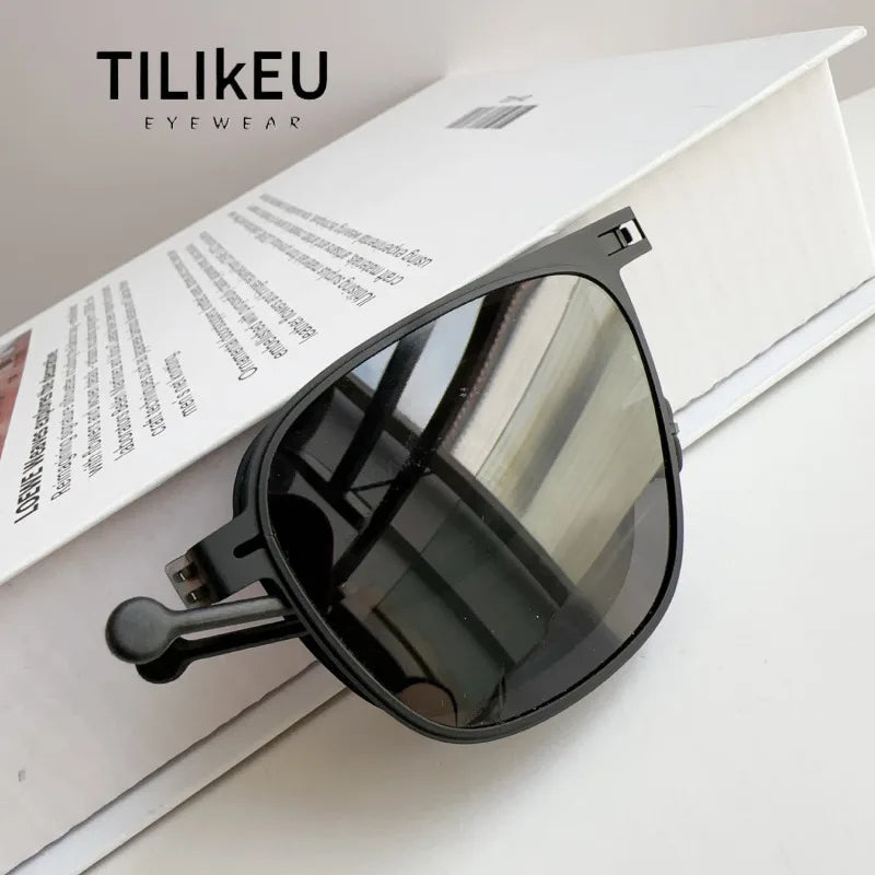 Sunglasses Polarized Pilot Style Foldable Steel Frame UV400 Protection for Driving and Fishing Summer 2026