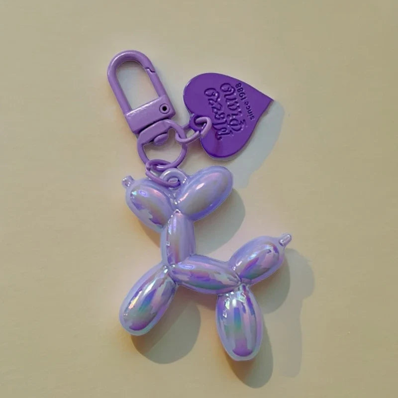 Balloon Dog Keychain Resin Cute Bag Pendant Fall 2025 Gift