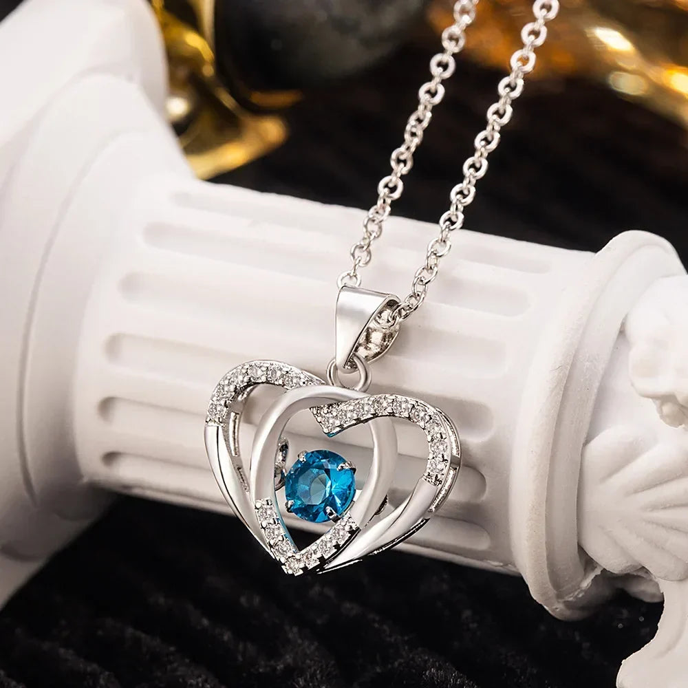 Sterling Silver Necklace Heart Shaped Pendant Minimalist jewellery Holiday Gifts 2026 Gift-Ready