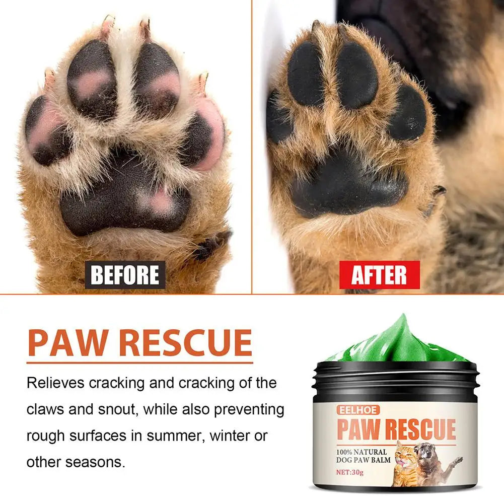 Pet Paw Balm for Dogs &amp; Cats - Moisturizing Foot Care Cream, Protective Oil for Winter Paw Health