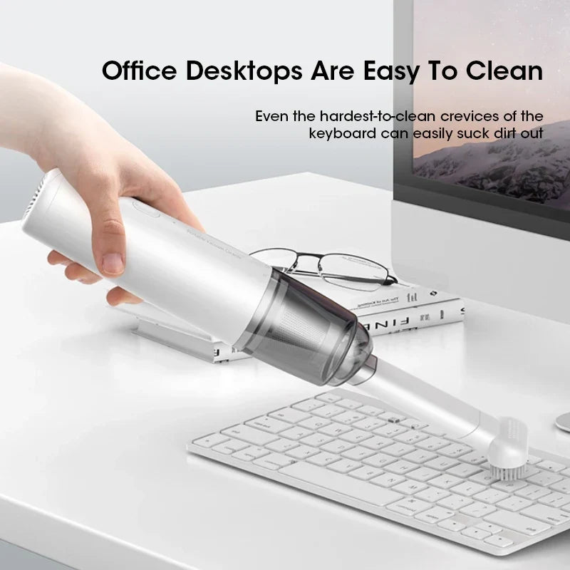 Rechargeable Handheld Car Vacuum Cleaner - Wireless Portable Dust Removal for Household Cleaning