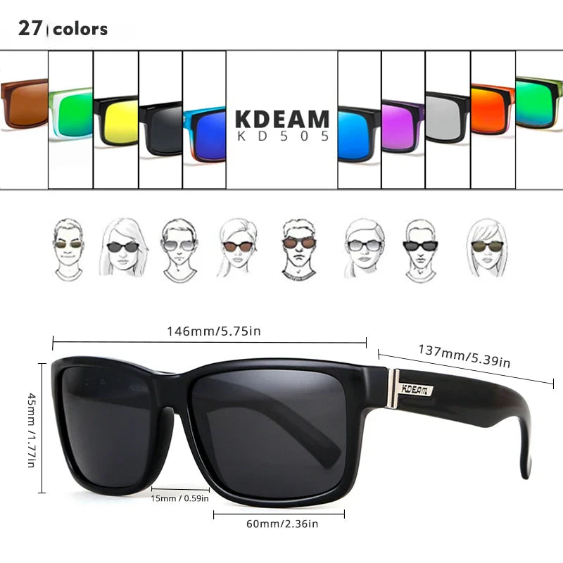 Polarized Sunglasses Sports Wraparound Glasses With Photochromic Lenses For Outdoor Driving Summer 2026 Box Included