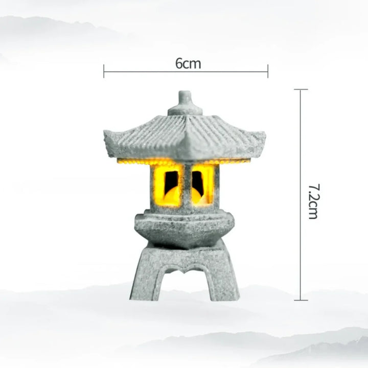 Pagoda Lantern Garden Statue Zen Yard Light Miniature Lamp for Micro Landscape Decor Fall 2026 Trend