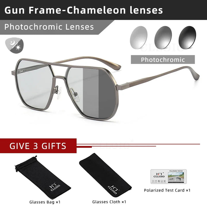 Photochromic Sunglasses Anti Glare Day Night Vision Polarized UV400 Unisex Square Frame Summer 2026 Trend