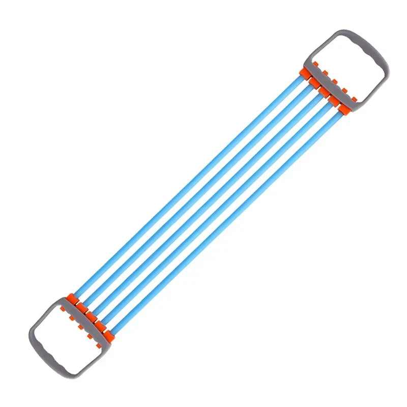 Rubber Tube Chest Expander Fitness Equipment - Adjustable Resistance for Arm &amp; Pectoral Training