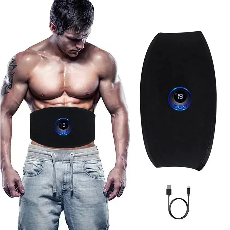 EMS Abdominal Trainer Slimming Belt – Muscle Stimulator Vibration Toning Waist Massager for Men Women 2026