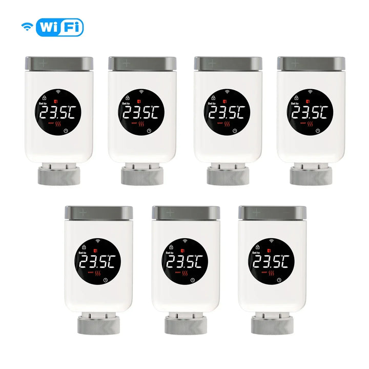 Smart Thermostat Radiator Valve TRV With WiFi ZigBee App Remote Control Energy Saving Fall 2025