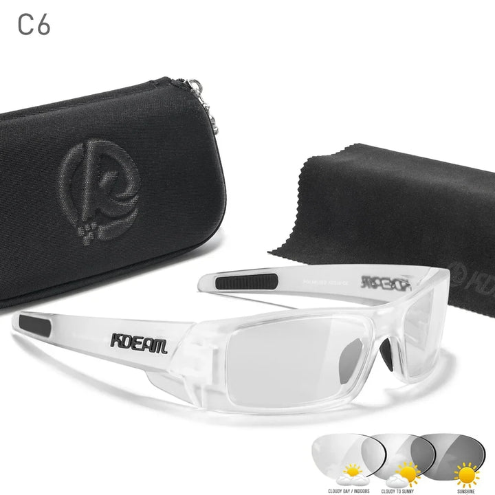 Photochromic Sunglasses All-Black Frame Fishing Sunglasses Summer 2026 Night Driving Comfort Case Included
