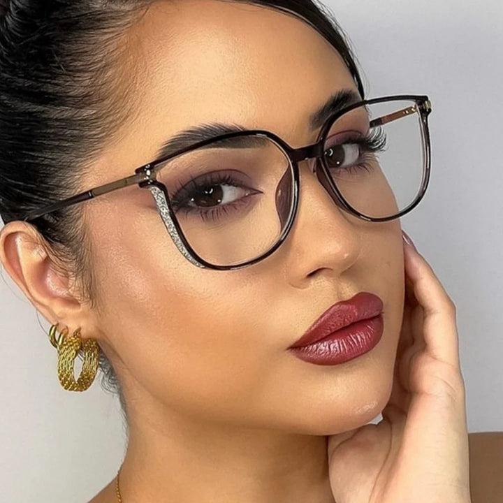 Blue Light Blocking Glasses Big Frame Eyewear Summer 2026 Trend Ultra Light Alloy Frame All Day Comfort