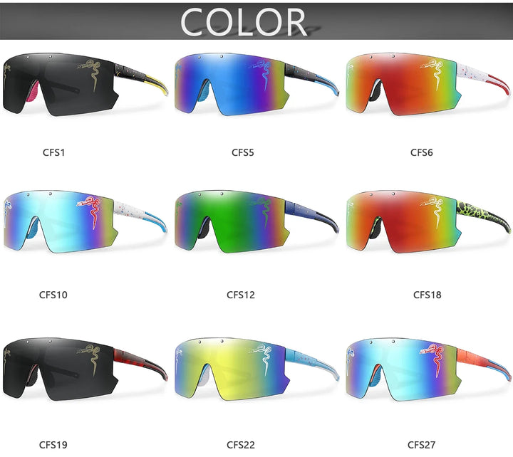 Lightweight unisex sports sunglasses – UV400 polycarbonate lenses, cycling, running, fishing