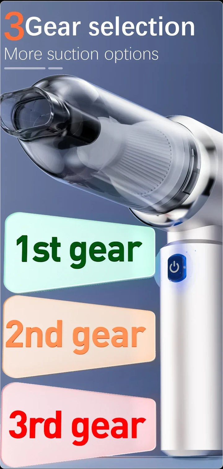 Car Vacuum Cleaner Wireless Mini Handheld Strong 6000mAh