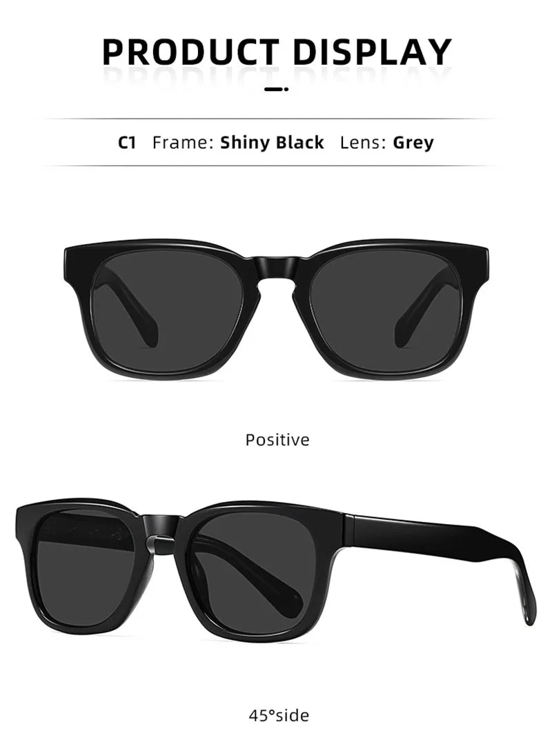Retro square unisex sunglasses – UV400 gradient lenses, vintage style, travel and beach