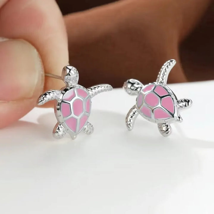 Sea Turtle Stud Earrings Cute Animal Jewelry Trend 2026 Summer Accessory Gift Idea For Ocean Lovers