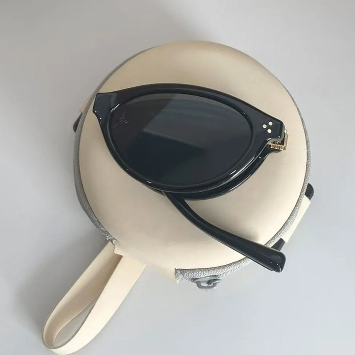 Sunglasses Foldable Cat Eye Vintage Narrow Frame UV400 Protection Portable Pocket Shades Fall 2026 Trend Gift