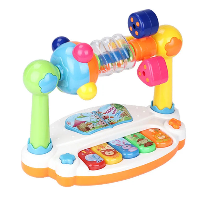 Baby Piano Toys Kids Rotating Keyboard With Light Sound