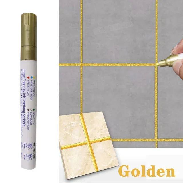 Waterproof Grout Pen Tile Marker Permanent Seam Repair Bathroom Kitchen Floor Wall