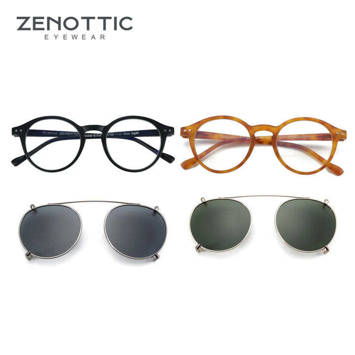 Clip On Sunglasses Retro Round Frames Anti Blue Light Polarizing Clip Ons Summer 2026