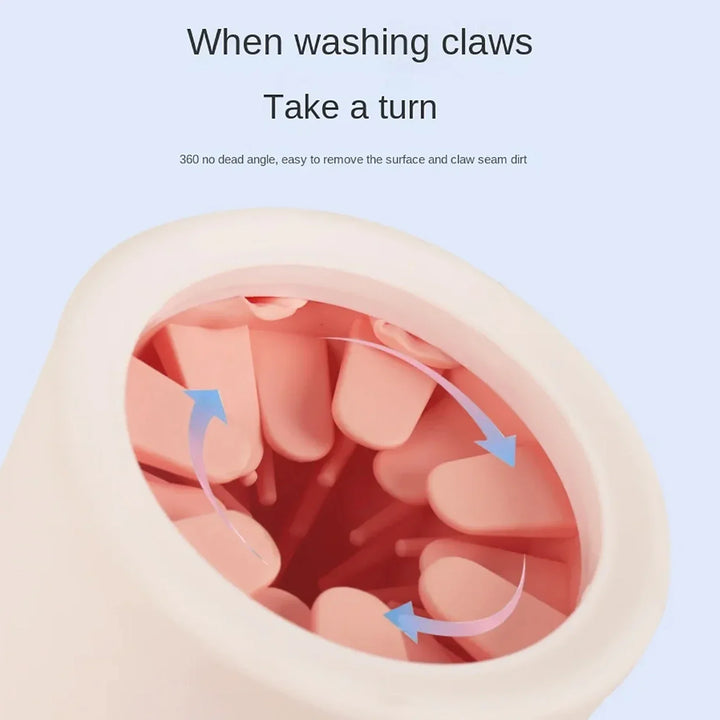 Soft Silicone Pet Paw Washer Cup - Quick Clean for Dogs &amp; Cats, Grooming Care Supplies