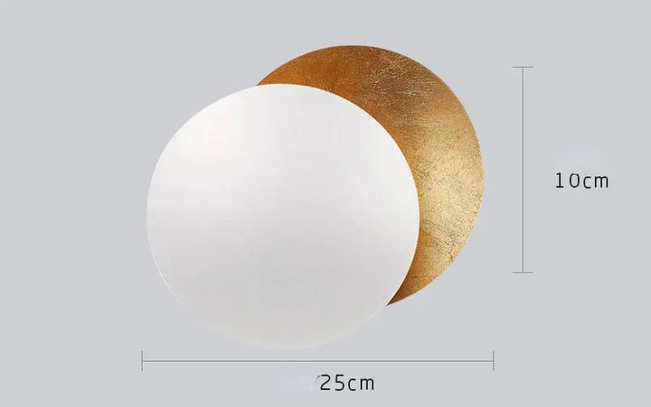 Wall Sconce Light Round Eclipse Modern Wall Lamp Iron Construction Ambient Bedside Decor Fall 2026