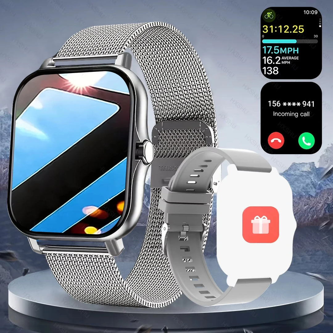 LAXASFIT Smart Watch Full Touch Screen Bluetooth Call – Heart Rate Sleep Tracker Sports Fitness Smartwatch 2026