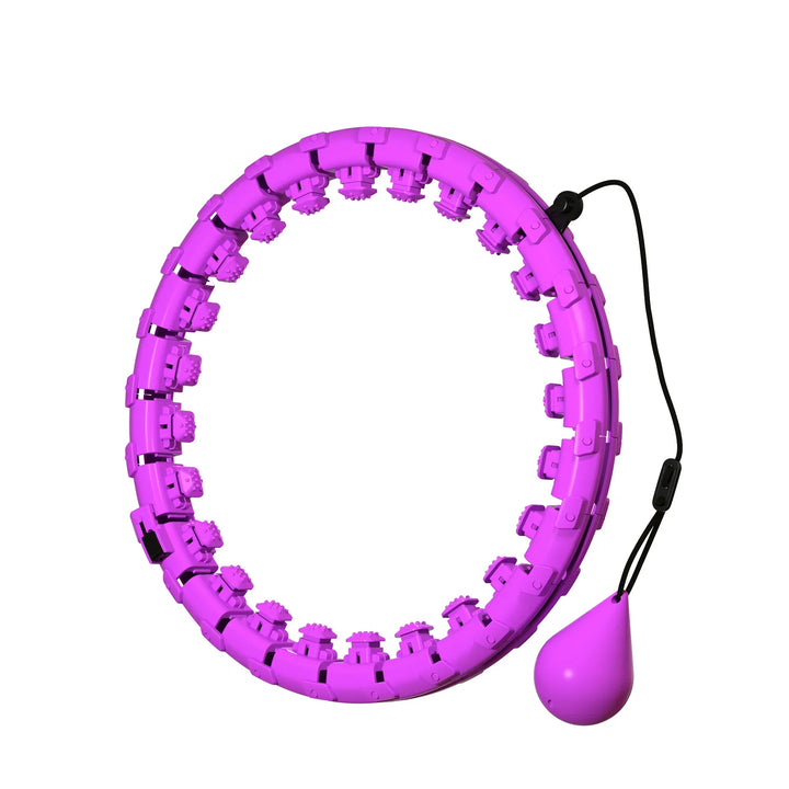 Smart Adjustable Fitness Hula Hoop 24-Section – Waist Massager Weight Loss Cardio Training 2026