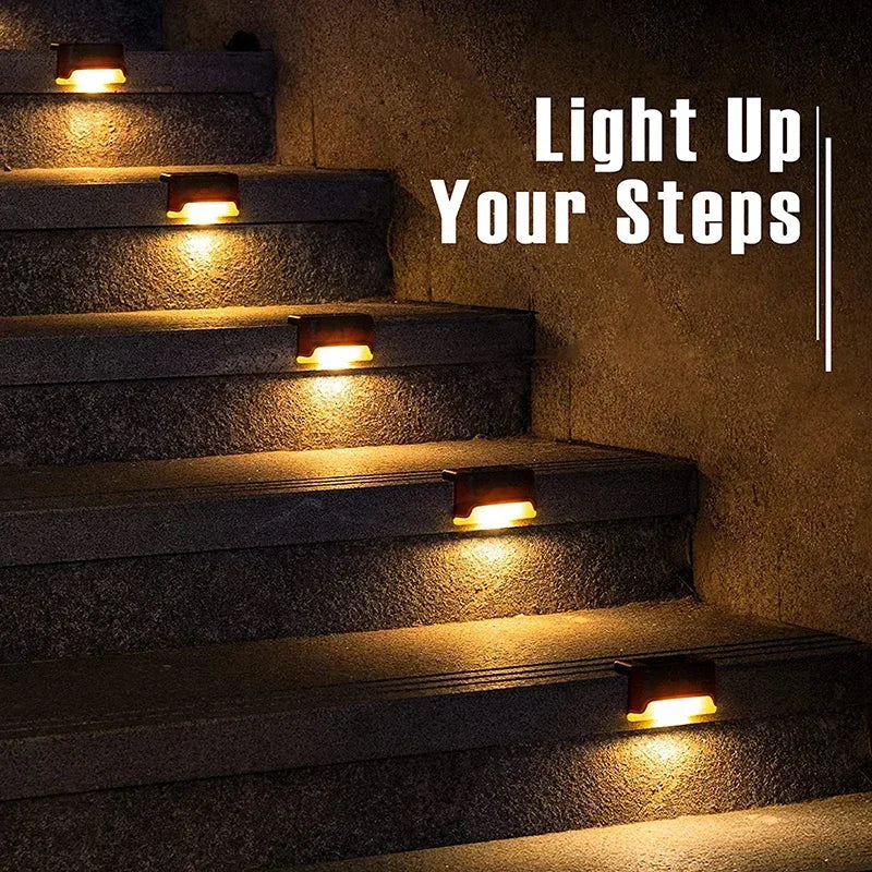 Solar Deck Lights Outdoor Waterproof LED Fence Lights for Patio Stairs Pathway Fall 2026 Eco Friendly