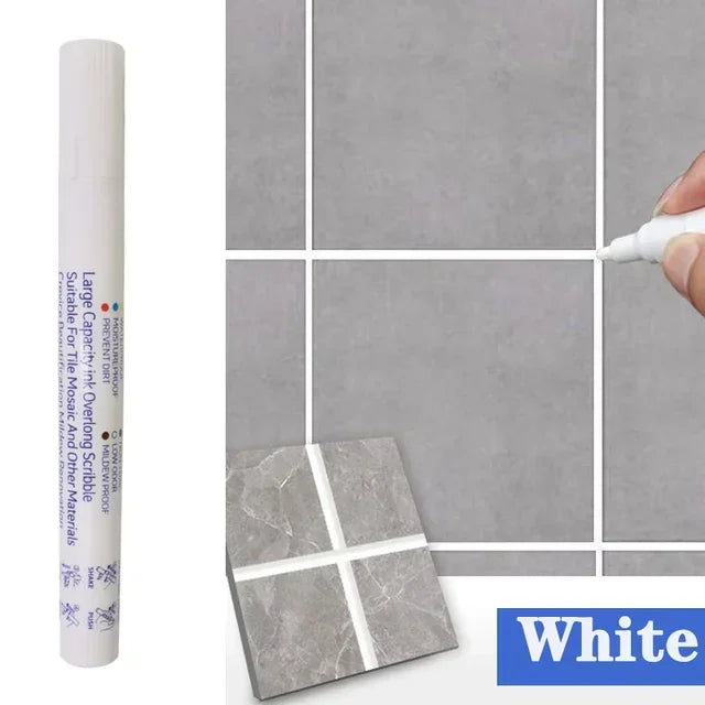 Waterproof Grout Pen Tile Marker Permanent Seam Repair Bathroom Kitchen Floor Wall
