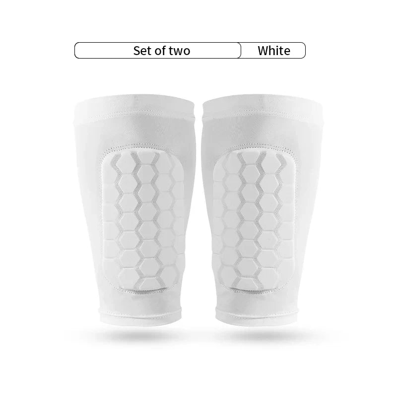 Football Shin Guard Sleeve Covers - Lightweight Elastic Protective Leg Sleeves for Men Women and Teens