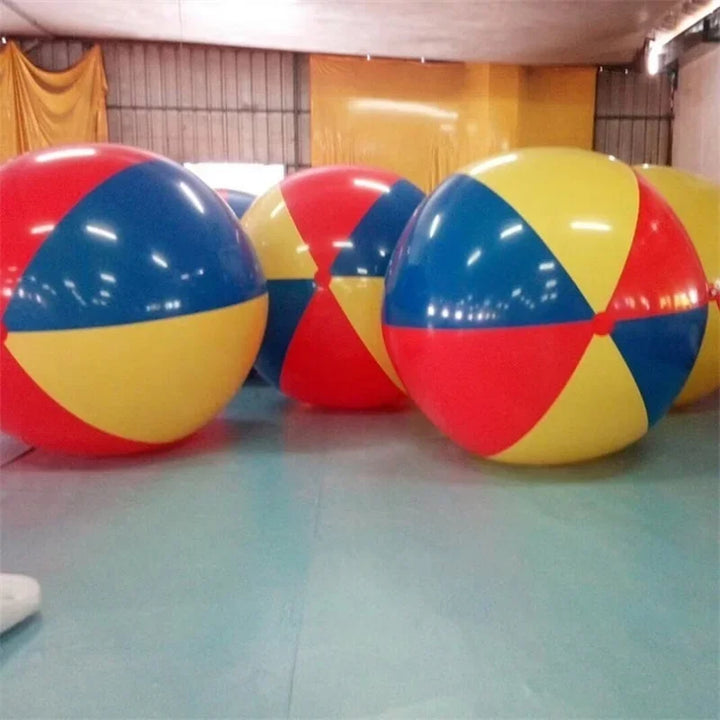 Giant Inflatable Beach Ball, Durable PVC Sports Ball for Outdoor Water Games, 100cm &amp; 200cm, Bright colours