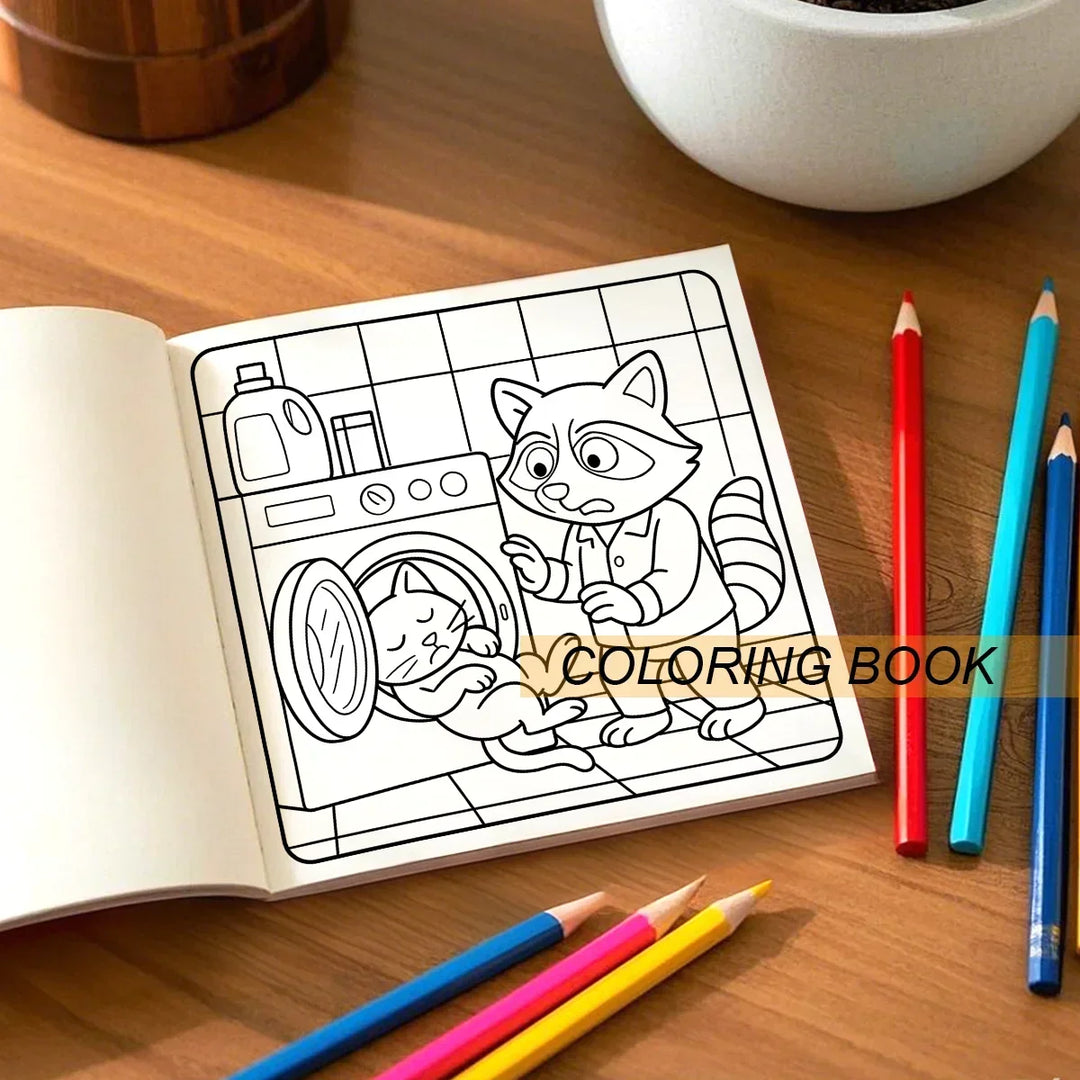 colouring Book Halloween Theme For All Ages Cute And Cozy Creepy Creatures 24 Page Edition Fall 2025 Gift Idea