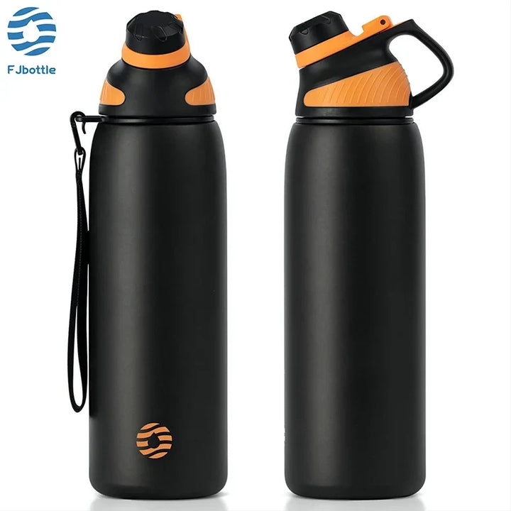 Insulated Water Bottle 1000ml Stainless Steel Vacuum Flask With Magnetic Lid Summer Travel 2026