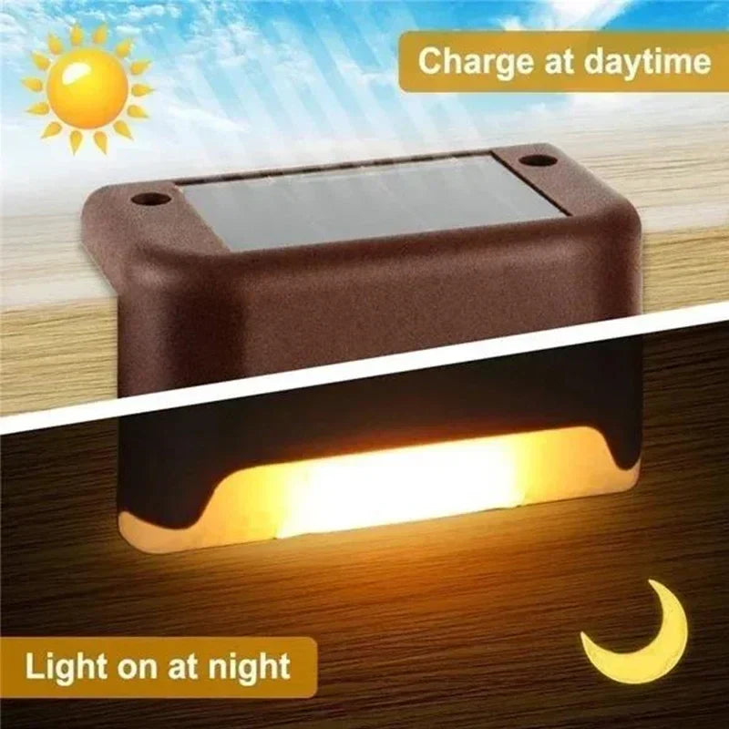Solar Deck Lights Outdoor Waterproof LED Fence Lights for Patio Stairs Pathway Fall 2026 Eco Friendly