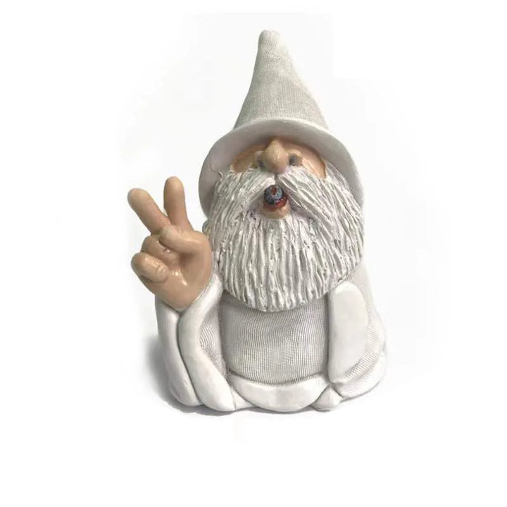 Garden Gnome Statue Resin Provocative Middle Finger Figurine, Outdoor Garden Decor TikTok Viral Fall 2026 Gift
