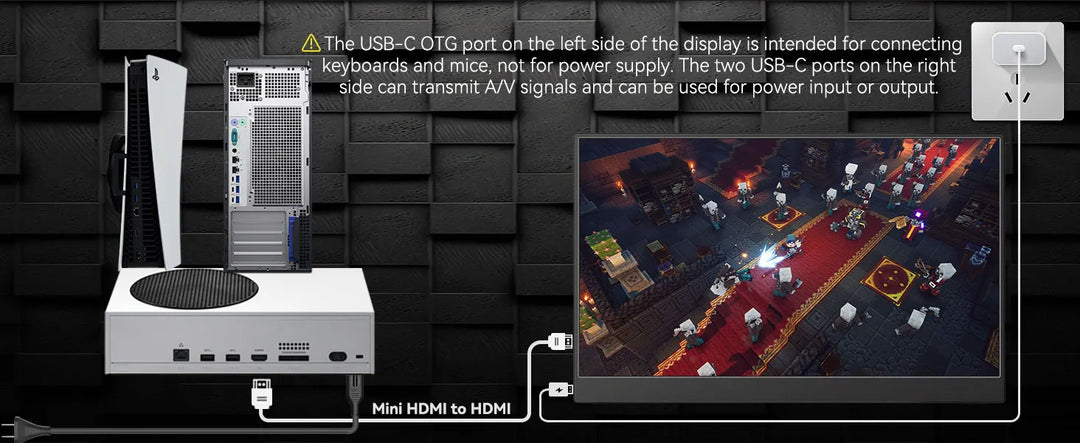 OLED 13.3 Inch Portable Monitor 1ms HDR 100 Percent DCI P3