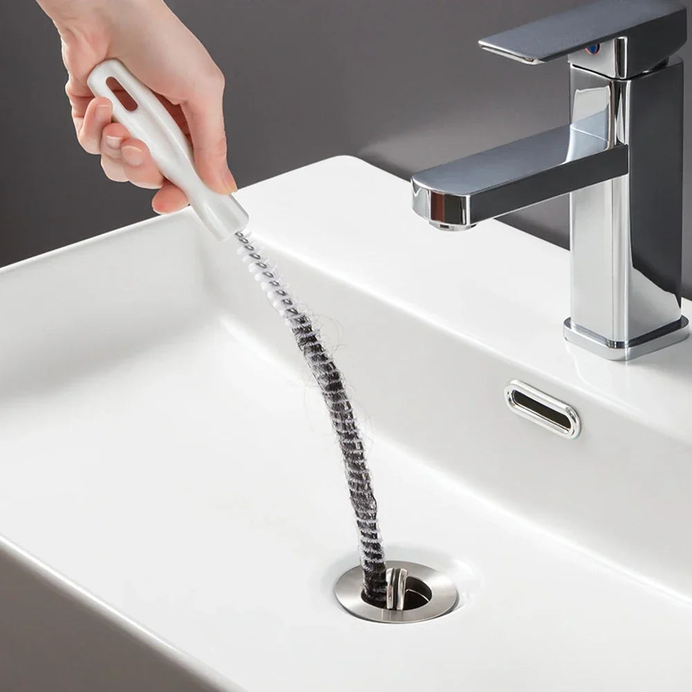 Drain Cleaner Brush Flexible Hair Clog Remover Bathroom Sink Tool Spring Cleaning 2026 Eco Friendly