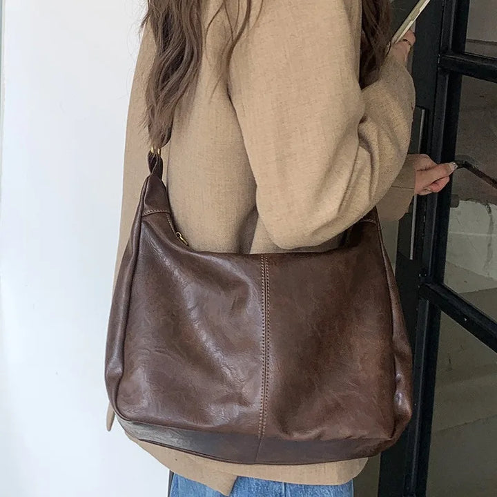 Soft Versatile Womens Hobo Bag - Slouchy, Faux Leather