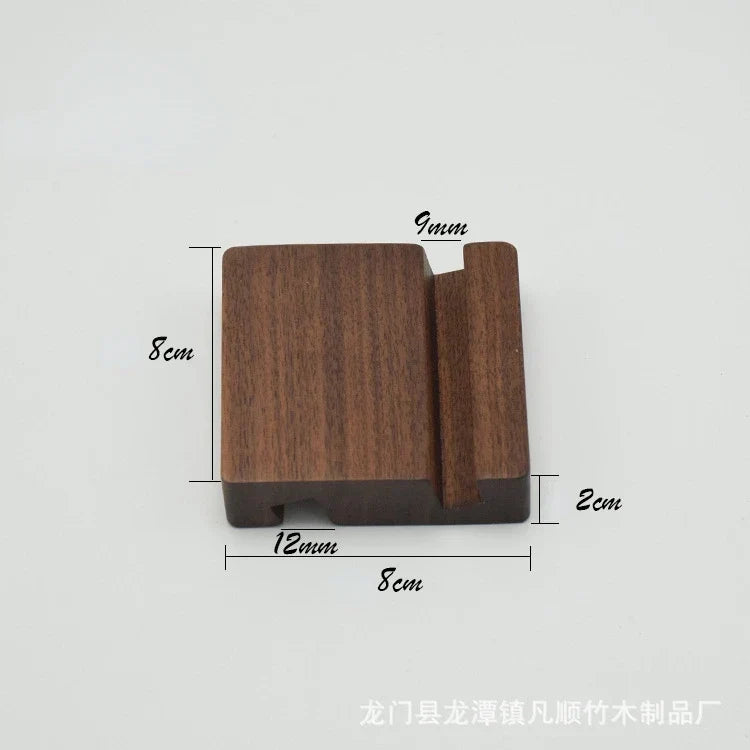 Universal Solid Wood Desk Stand Holder for Mobile Phones &amp; Tablets - Home Accessories