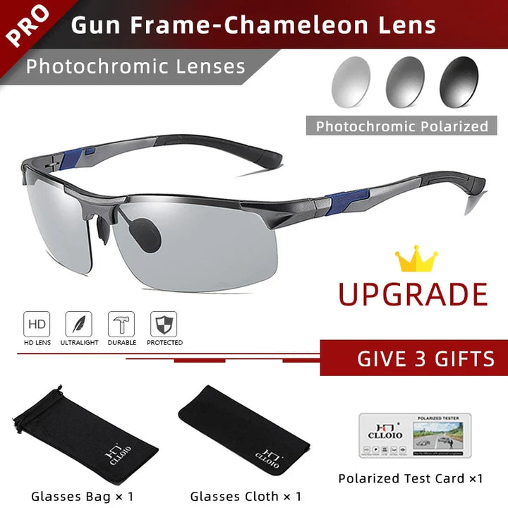 Photochromic Sunglasses Polarized Day Night Driving Glasses With Anti Glare UV Protection Summer 2026