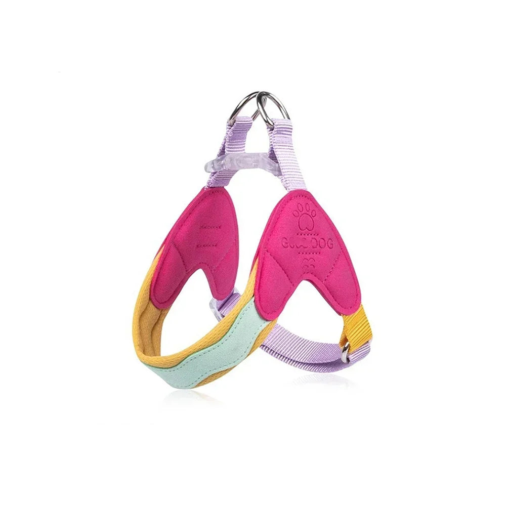 Dog Harness Y Shaped Adjustable Chest Straps Polyester Blends Summer 2026 Outdoor Use Easy Fit
