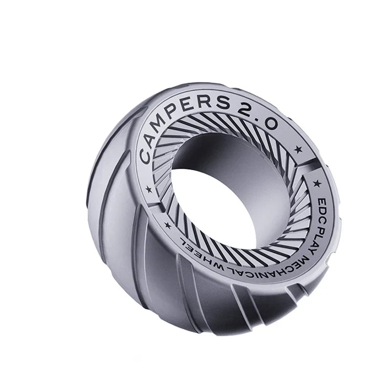 Magnetic Ratchet Fidget Ring Stainless Steel EDC Gift