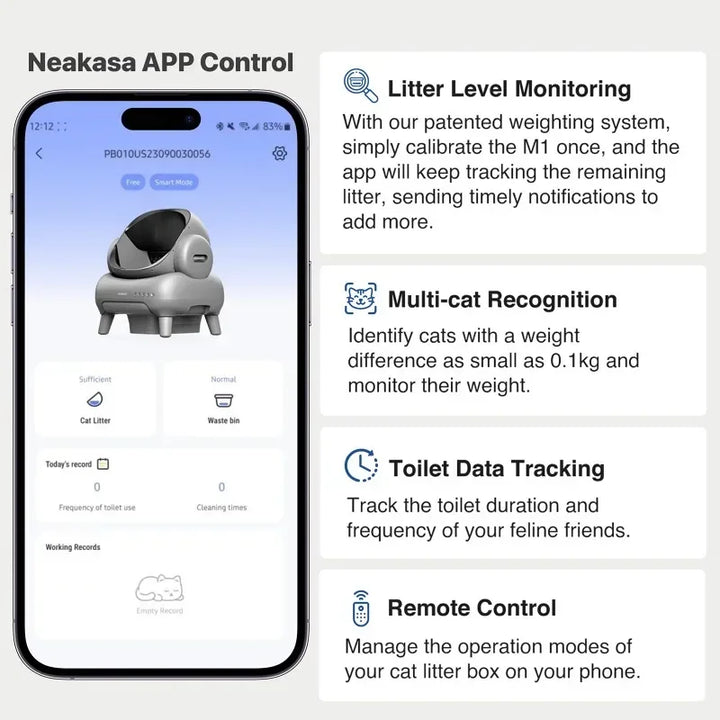 Smart Cat Litter Box App Controlled Automatic Self Cleaning Fall 2025 TikTok Viral Low Noise Odor Reduction