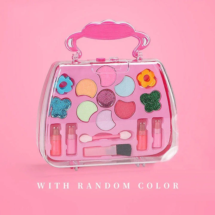 Kids Makeup Kit Princess Makeup Box Play Set With Accessories Ideal Birthday Gift 2025