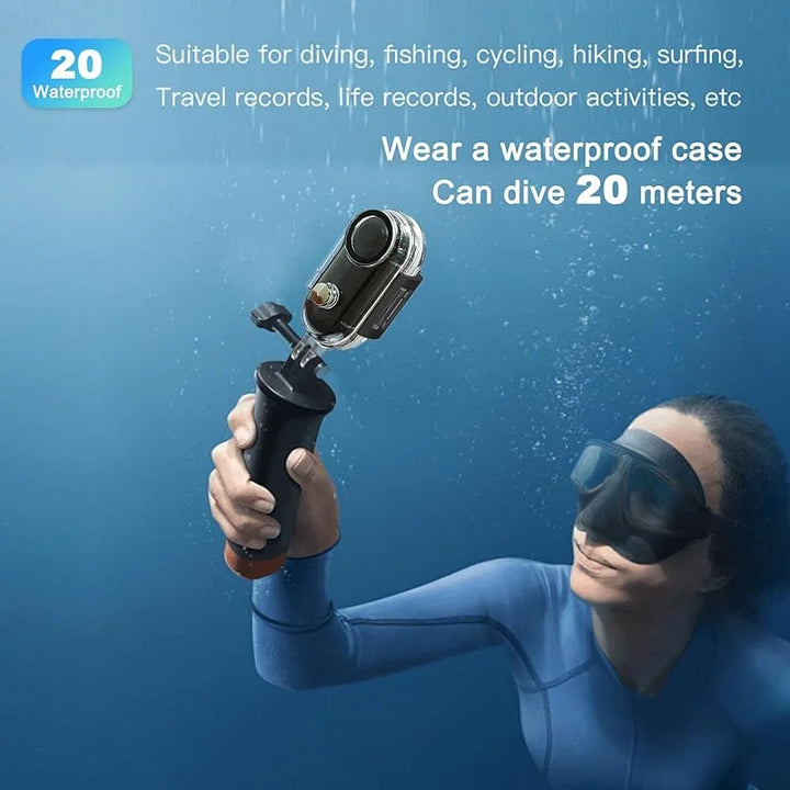 Mini Waterproof Action Camera with WiFi - Magnetic Body Chest Recorder 1080P Sports POV Helmet Cam