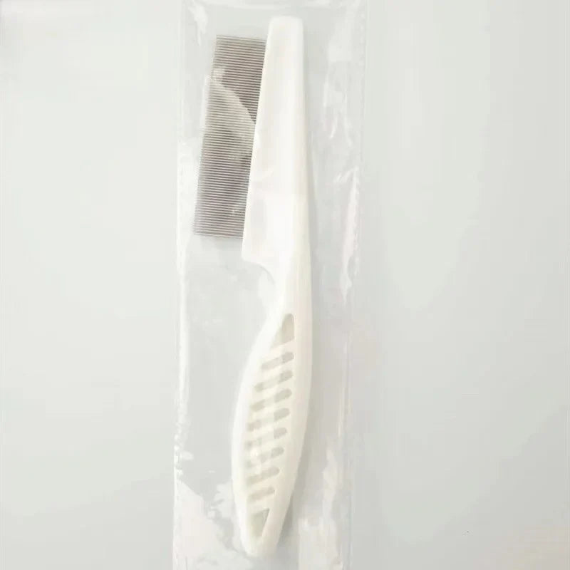 Stainless Steel Pet Grooming Comb - Flea &amp; Shedding Brush for Cats &amp; Dogs, Massage Tool