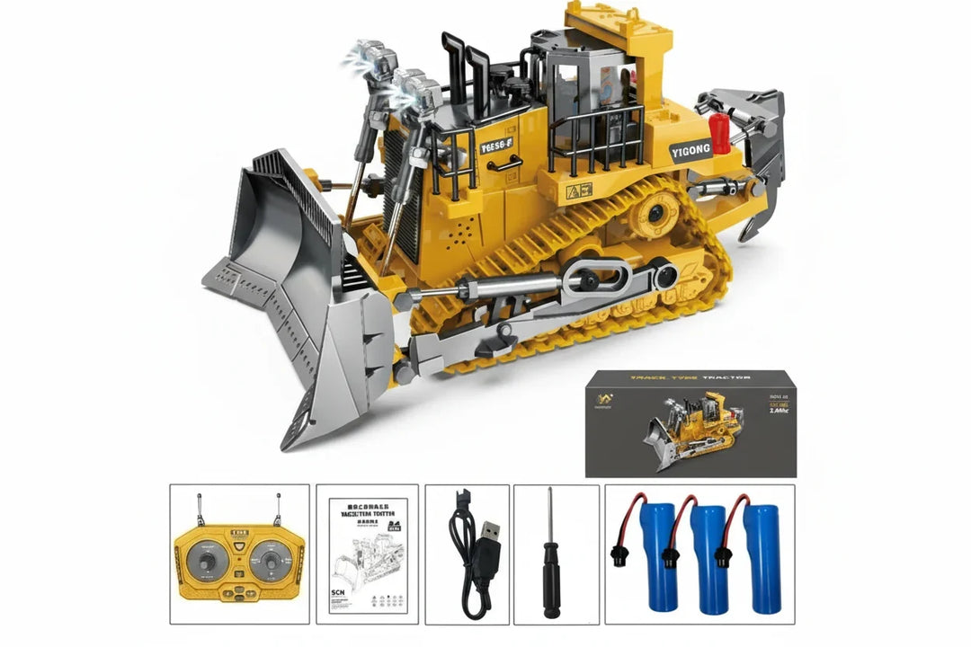 Remote Control Excavator Toy 4x4 Durable Alloy Construction Vehicle TikTok Viral Fall 2025 Kids Gift